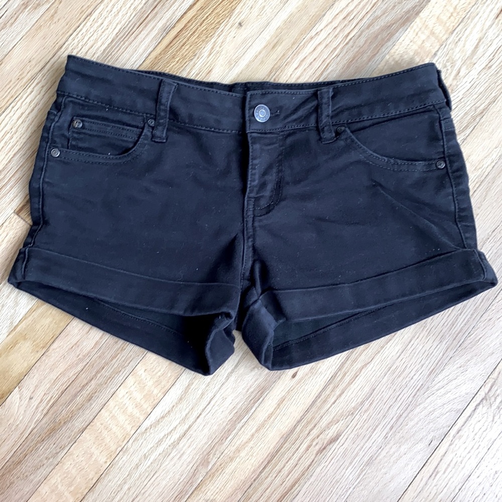 Black Jean shorts